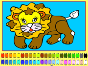 Coloring of a Lion