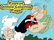 Popeye Online Coloring Page