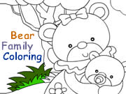 Bear Family Coloring
