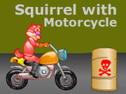 Squirrel with a Motorcycle