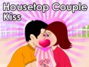 Housetop Couple Kiss