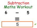 Subtraction Maths Workout