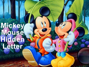 Mickey Mouse Hidden Letter