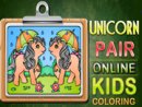 Unicorn Pair Online Kids Coloring