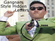 Gangnam Style Hidden Letters