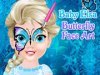 Baby Elsa Butterfly Face Art