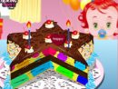 Rainbow Clown Cake